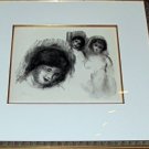 PIERRE-AUGUSTE RENOIR - STONE WITH THREE SKETCHES Lithograph 2074/3000 1904/1951