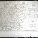 THOMAS BANKES 1790 A New And Correct Map Of Germany 12" x 8"