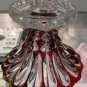 Unusual Pair 12" Art Deco Ruby Flashed Glass Mantle Candelabras Beautiful ca1915