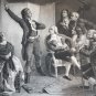 Original Goupil ca1850 Engraving Rouget De L'Isle Singing Marseillais France