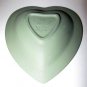 WEDGWOOD Green Jasperware Heart Bridge Dish 4.5" Mint