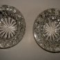 Pr Heavy Round Victorian 3.5" Glass Salts ca1860