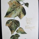WWI Lest We Forget Postcard Greenwood B.C. Franked