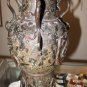 c18th Japanese Bronze 12" Dragon Handled Temple Vase Bonji Sanskrit