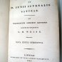 Persii Flacci Juvenal Latin Book 1844 Calf Binding vgc