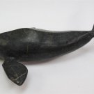 Exceptional 14" Inuit Soapstone Carving Beluga Whale by Peter Kakee Dorset Bay