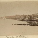 Original ca1880 Albumen Photograph Calm Sea at Hastings UK 8" x 6"