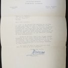 WILLIAM HORSEY Original Letter Dominion Stores Toronto 1947
