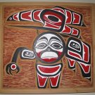 Thunderbird Carving on Panel by Arnold Smith Squamish Nation BC First Nations