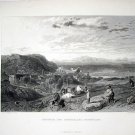 Original  1870 Engraving Turner & Cooke Heysham & Cumberland Scotland 15" x 11"