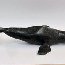 Superb Inuit Soapstone Carving 14.5" Seal by Peter Kakee Cape Dorset
