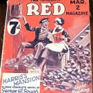 Rare Pulp Fiction 1923  RED Magazine 13 x Stories