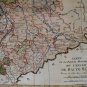 RIGOBERT BONNE 1787 Original Colored Map Germany & Region 15" x 12"
