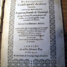 Very Rare Oxford Latin Book 1574 by Johanne Ciao Complete 2 Vols in 1