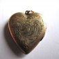Vintage 1920's Engraved Gold Pendant Locket GF 1.25" vgc