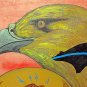 Eagle by Objiway Artist Philip Young First Nations Canada 28" x 21"