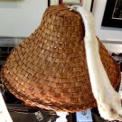 Canada First Nations Namgis Vancouver Island Woven Cedar Dance Hat ca1970's