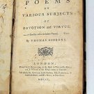 Thomas Gibbons Juvenalia 1750 Very Rare 1st Edition Full Calf