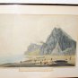 Original Gibraltar Aquatint 1797 by John William Edy & Fisher 21" x 15" Rare!