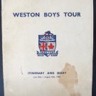 W. Garfield Weston Boys Tour 1950 Autographs Anthony Eden / Morrison etc. Canada