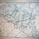 Map by J M Lowry Belgium & Luxemburg 19" x 13" Published 1860