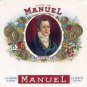 Set 4 x Cigar Inner Labels Pinzon / Da Vinci / Manuel / Socrates 10" x 7"