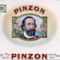Set 4 x Cigar Inner Labels Pinzon / Da Vinci / Manuel / Socrates 10" x 7"