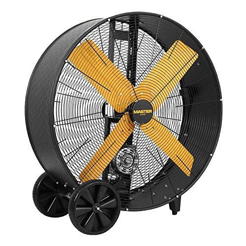 Drum Barrel Fan 36 Inch 2 Speed Industrial 10,200 CFM High Capacity Rolling