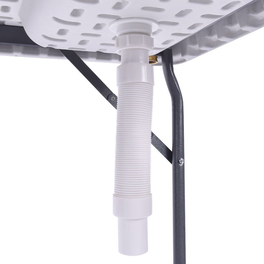 portable fish table with faucet