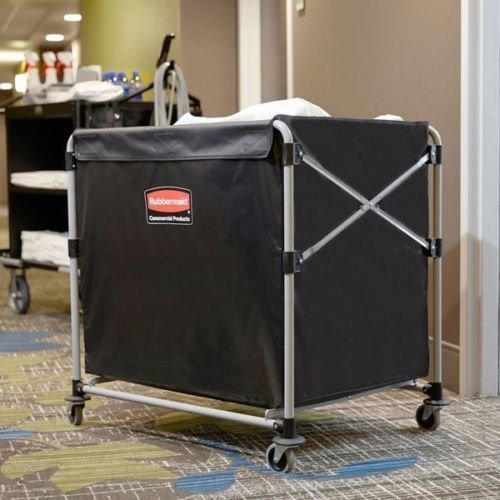 Rolling Laundry Cart Large Commercial Carts Collapsible 8 Bushel 220 Lb