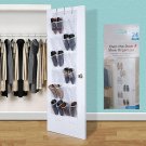 24 Pocket Over the Door Shoe Organizer Rack Hanging Storage Space Saver Hanger US stock