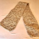 Shades of Beige Crochet Scarf