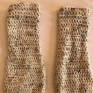 Creamy Speckled Crochet Leg warmers