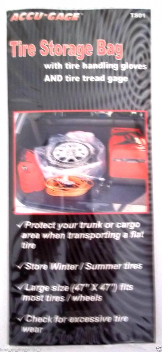 2 Pack of Accu Gage Tire Storage Bags (TS01)47 x 47 Inches
