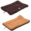 PETC-PB1BRMD-Eco-Paw Reversible Eco-Friendly Pet Bed, Medium, Brown And Cocoa