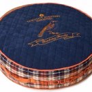 Pet Life Touchdog Bark-Royale Posh Rounded and Raised Designer Fleece Plaid Dog