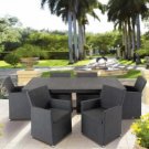 Simply stunning metal wood dining set of 7