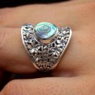 Happiness ring, 925 silver ring, abalone ring jewelry, ethnic jewelry, solid 925 silver jewelry