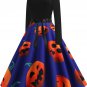 Halloween Hepburn Style Retro Print Big Skirt 4 - several sizes