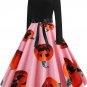 Halloween Hepburn Style Retro Print Big Skirt 5 - several sizes