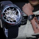 Automatic Hollow Mechanical Watch Men's Silicone Strap Watch - 2 colors