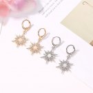 Diamond Zircon Sun Flower Earrings - 2 colors
