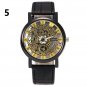Fashion Hollow Transparent Glass Fake Mechanical Unisex Watches - 6 models