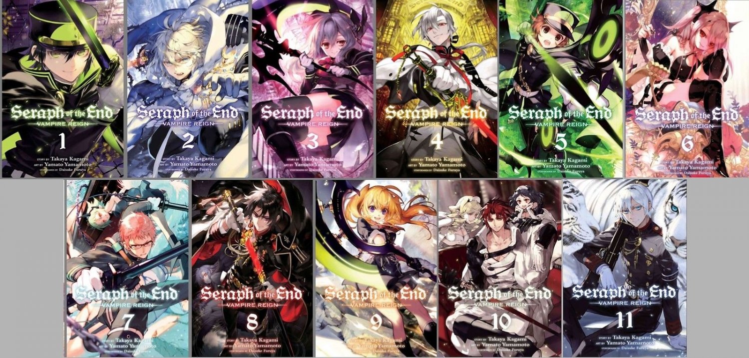 Seraph of the End Series English Manga Collection Books 1-11 BRAND NEW!
