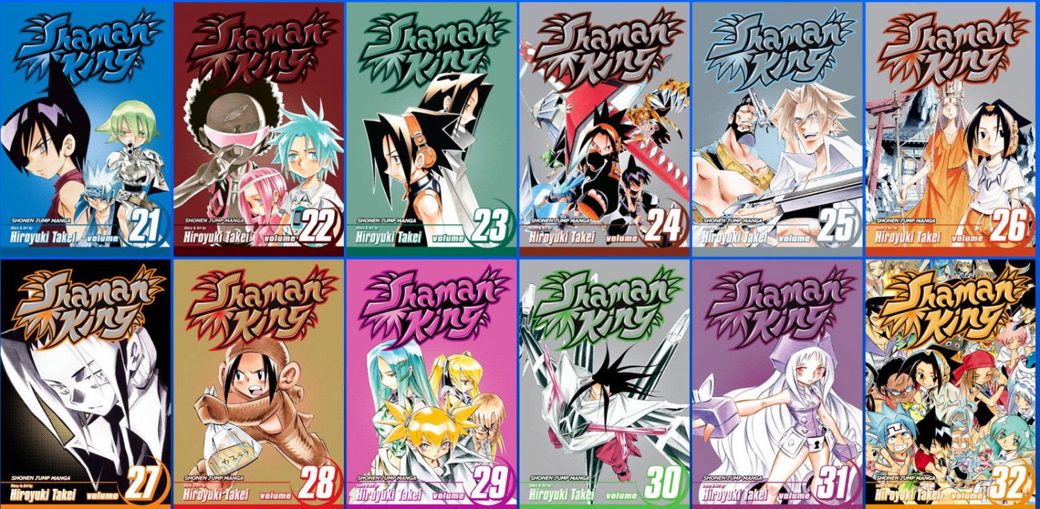 Shaman King Series MANGA by Olsen, Takei & Caselman Collection Volumes