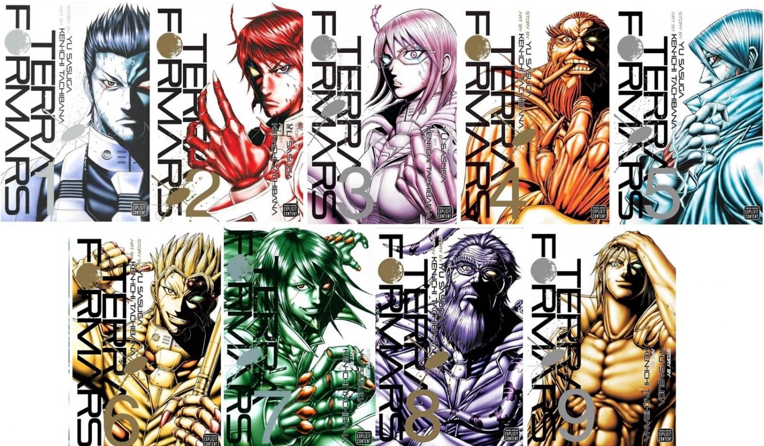 Terra Formars Series English Manga Collection Books 1 9 Brand New