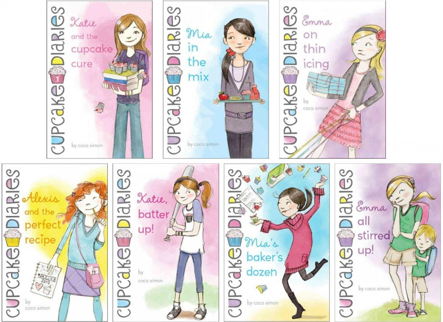 Cupcake Diaries Series Set by Coco Simon Books 17! Brand New!