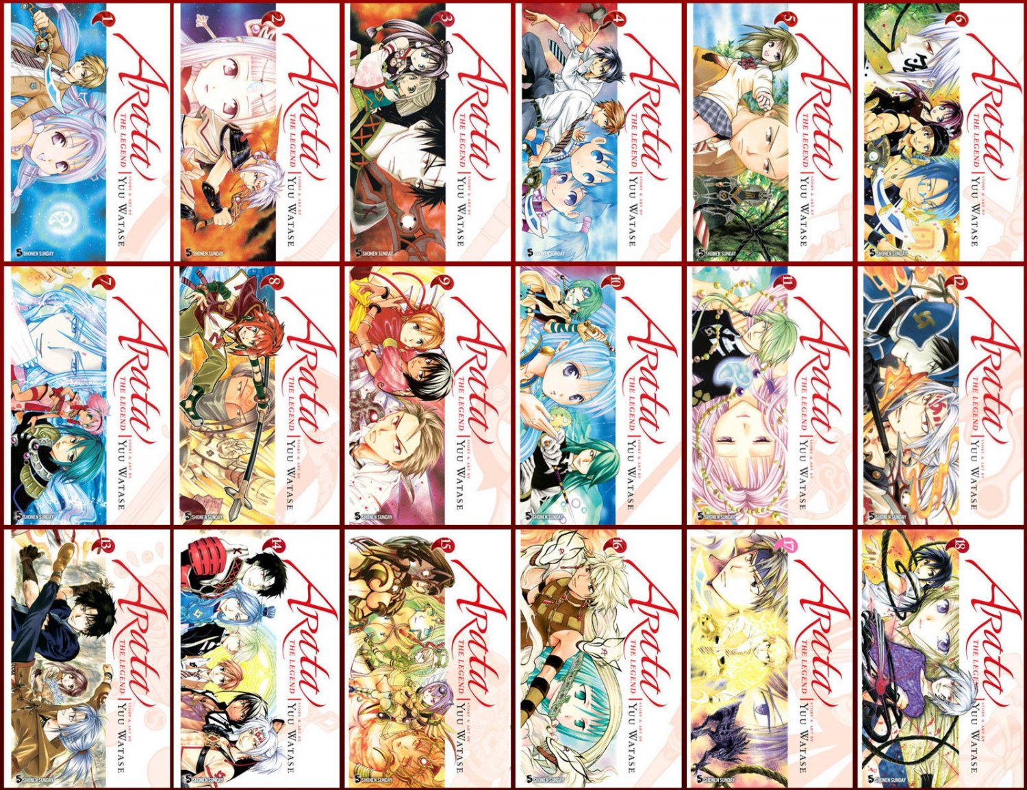 Arata Series Collection Set 1 18 English Manga By Yuu
