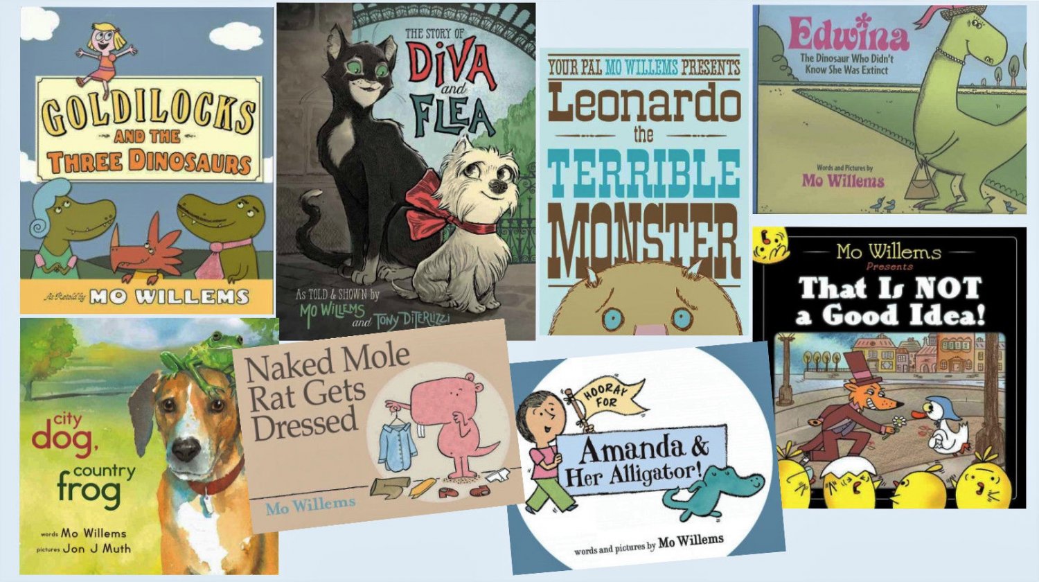 Mo Willems Collection of 8 Hardcover Books! Caldecott Accelerated Reader