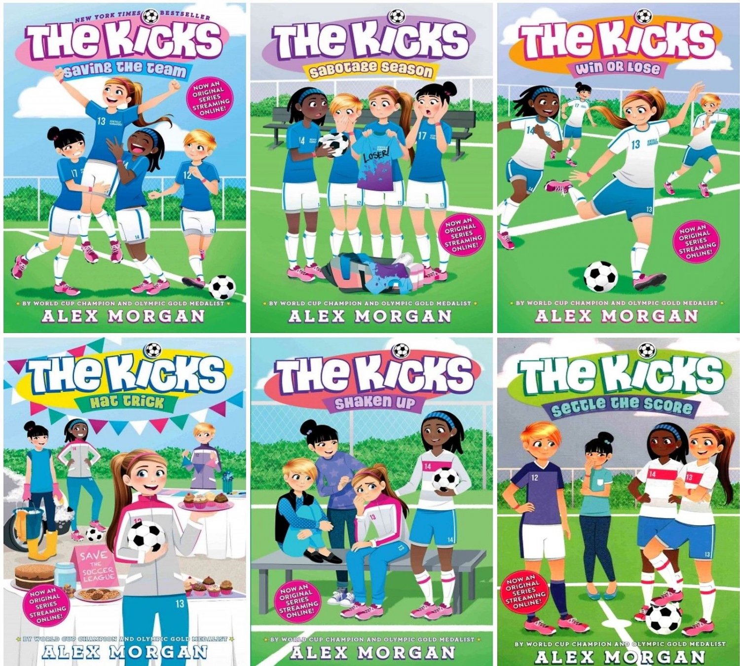 The Kicks Series Collection Set Books 1-6 Paperback By Alex Morgan 